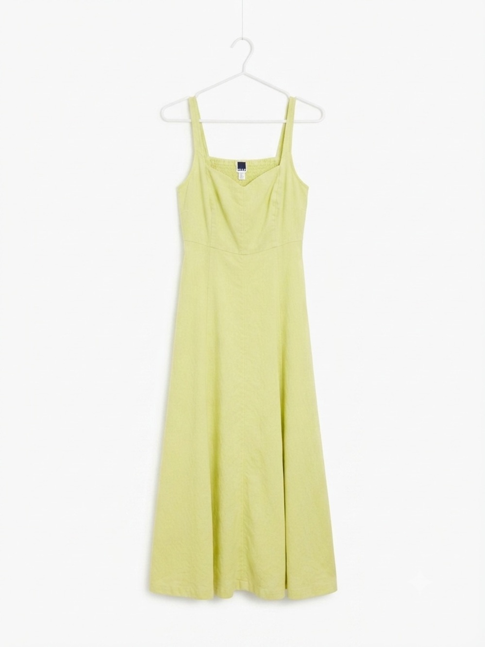 Linen Blend Soft Lime Dress M Euro Summer Eco Lagenlook